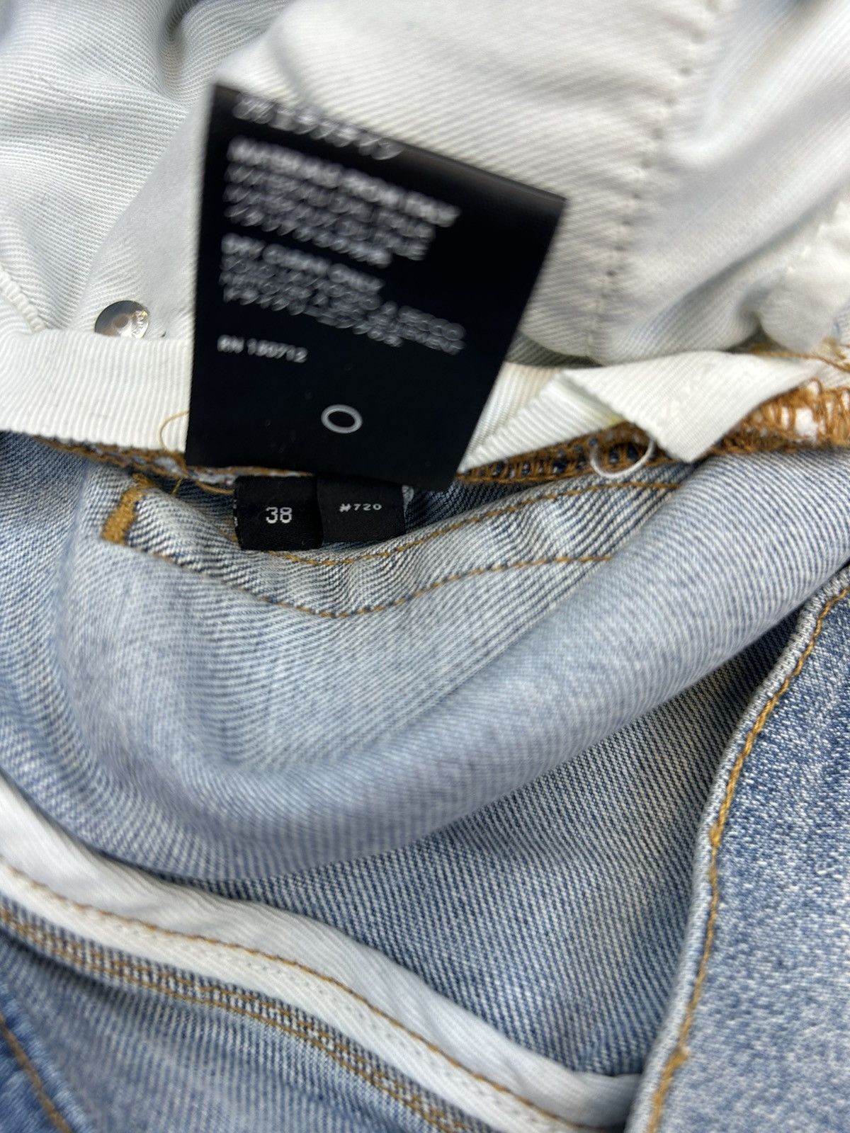 AMIRI MX2 WHITE BANDANA JEANS - CLAY INDIGO