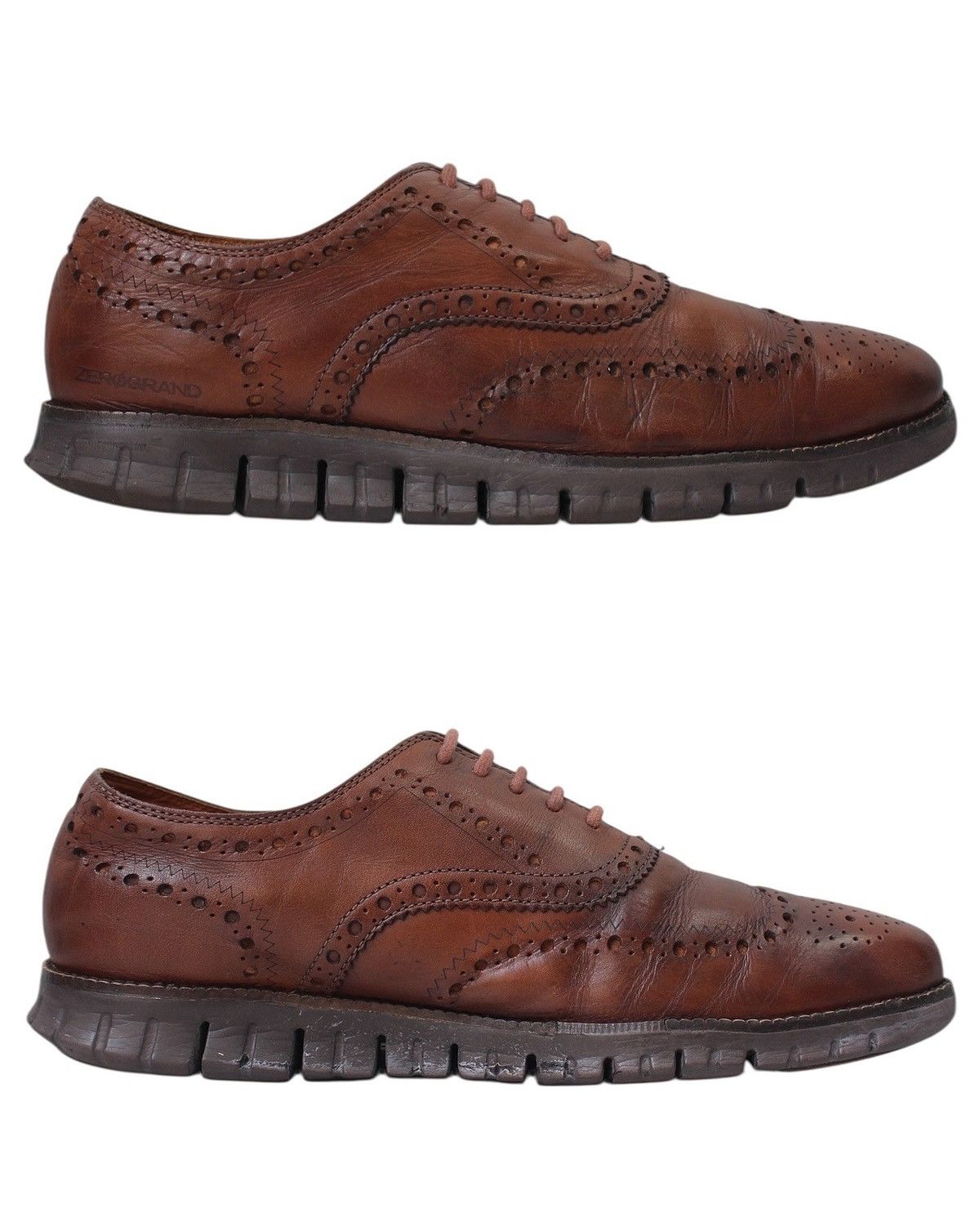 Cole Haan × Nike 2018 COLE HAAN ZERØGRAND BROWN WINGTIP OXFORD SNEAKERS Size US 9.5 / EU 42-43 - 3 Thumbnail