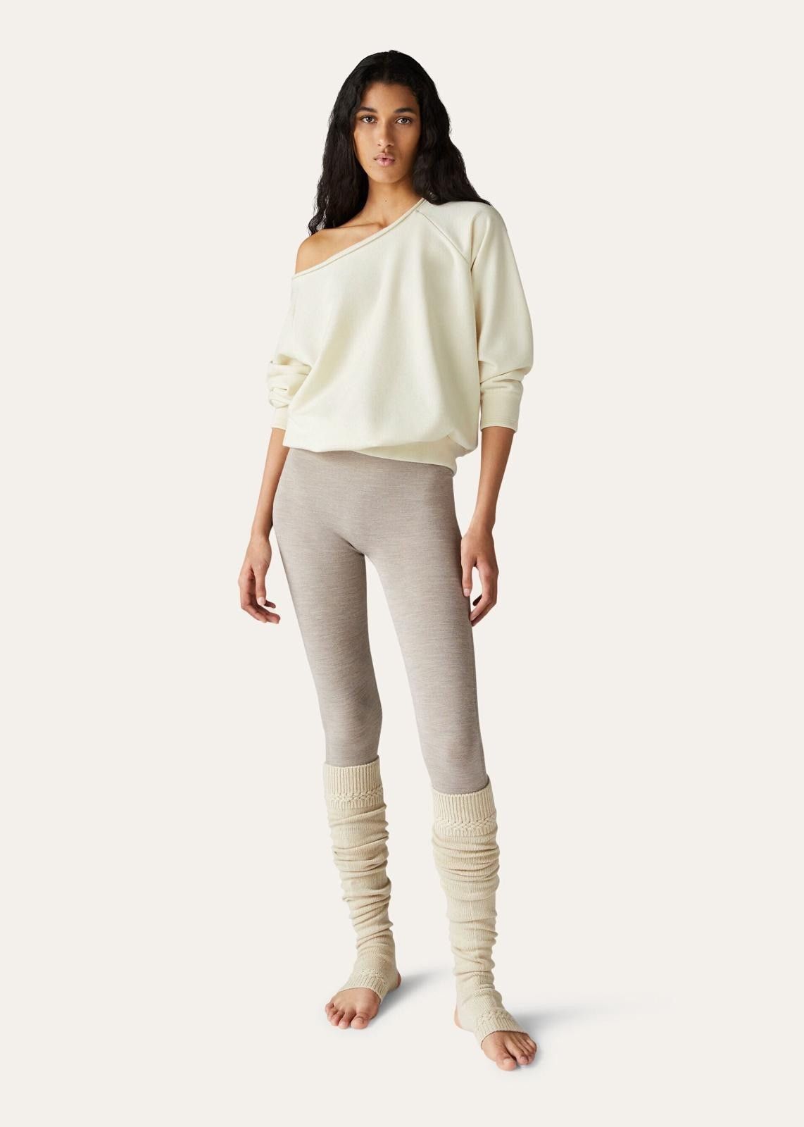 Loro Piana o1srvl11e1124 Cocooning Cashmere Fleece Sweatshirt in Ivory Size M / US 6-8 / IT 42-44 - 6 Thumbnail