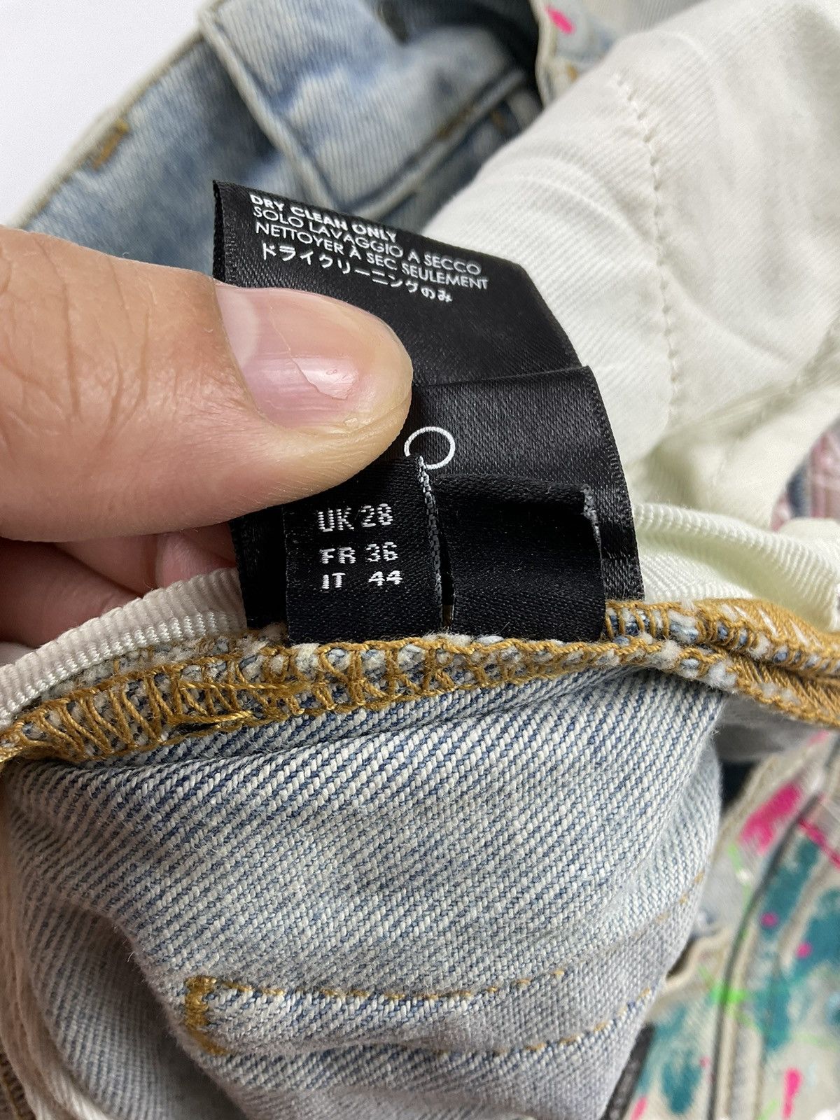 Amiri Amiri S/S'19 Distressed Paint Splatter Denim Pants Size US 28 / EU 44 - 18 Thumbnail
