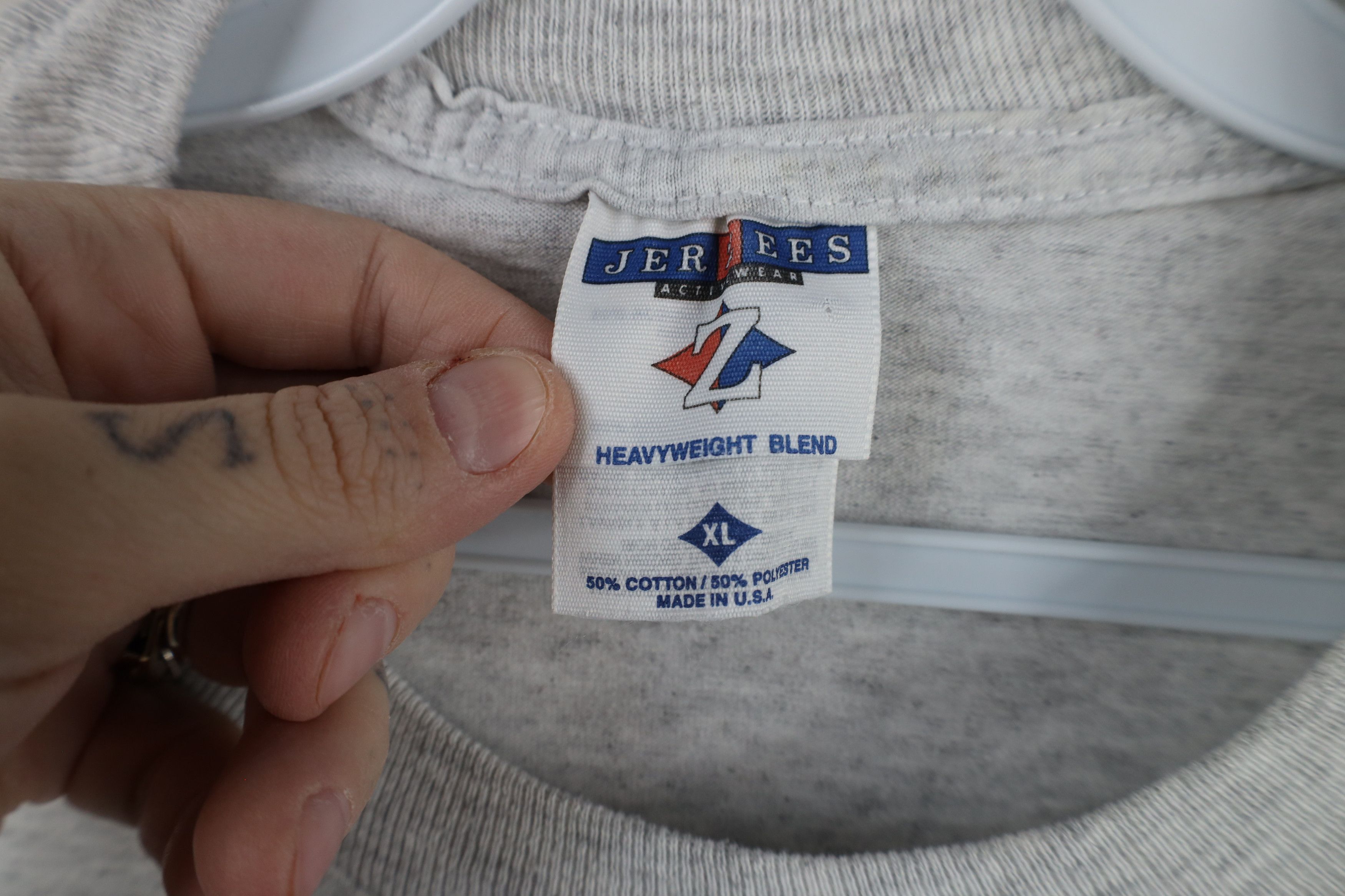 Vintage Vintage 90s Streetwear Dawg German Shepherd T-Shirt Gray USA Size US XL / EU 56 / 4 - 8 Thumbnail