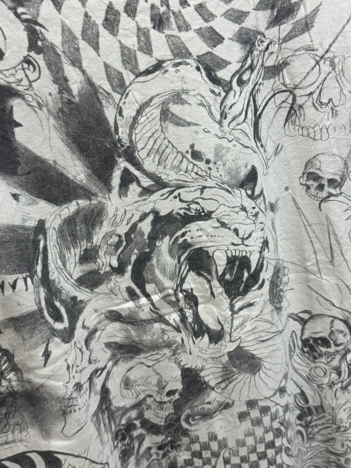 Vintage Skuul - full print tshirt Size US L / EU 52-54 / 3 - 2 Thumbnail