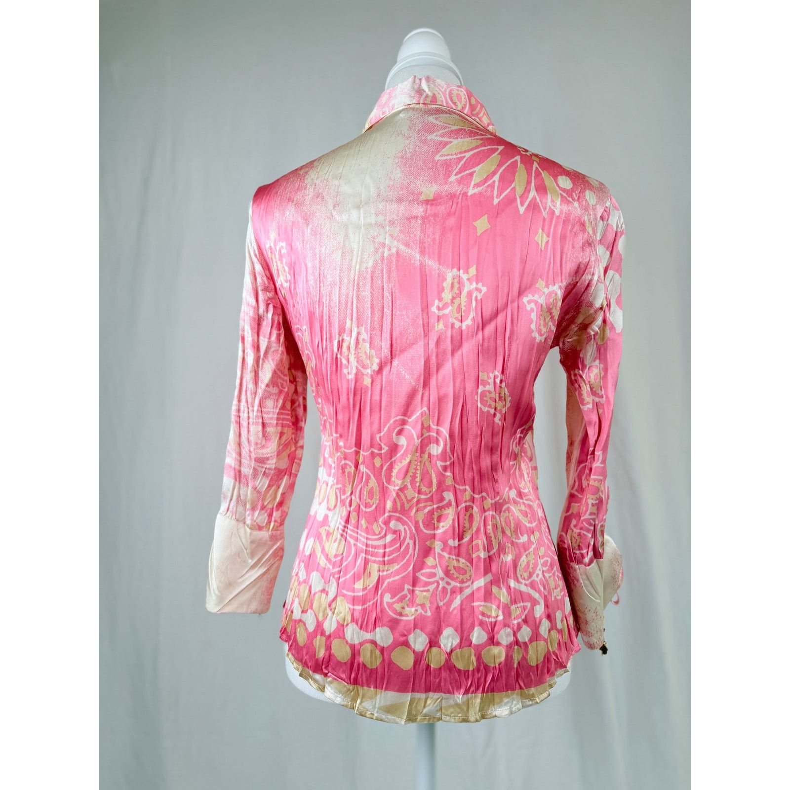 Roberto Cavalli Y2K Roberto Cavalli vintage silk charm blouse size S Size S / US 4 / IT 40 - 2 Thumbnail