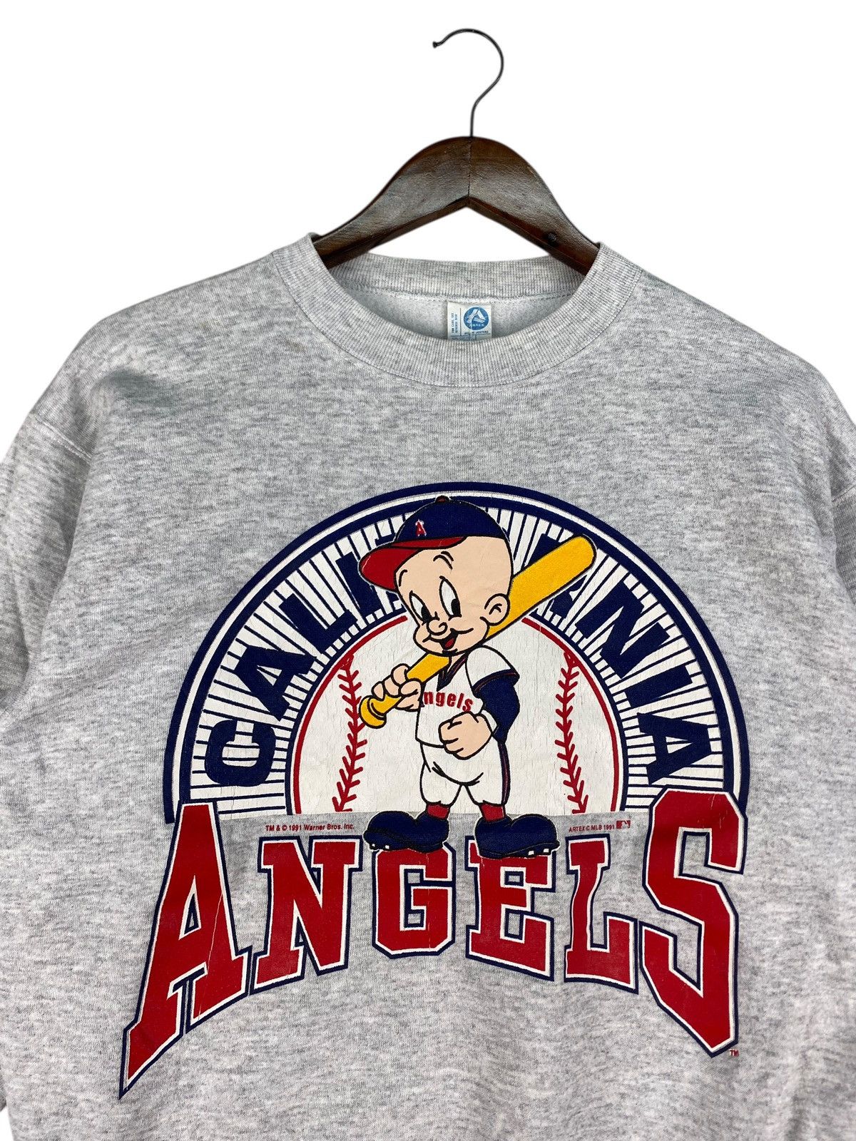 MLB Vtg 1991 Mlb California Angels Sweatshirt Size US M / EU 48-50 / 2 - 2 Thumbnail