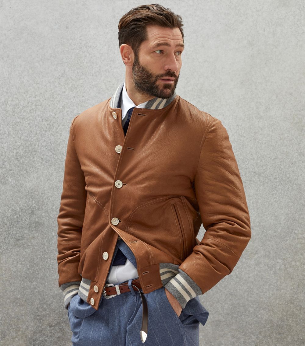Brunello Cucinelli Jacket in Brown Size US S / EU 44-46 / 1 - 3 Thumbnail