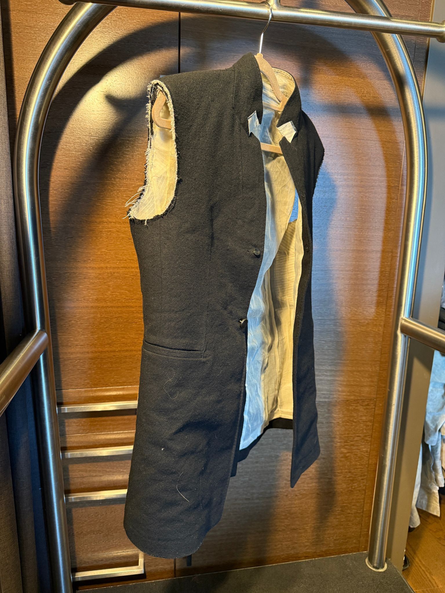 11 By Boris Bidjan Saberi Boris Bidjan Saberi 11 AW17 “Obsidian Black” Suit Vest Size L / US 10 / IT 46 - 2 Thumbnail