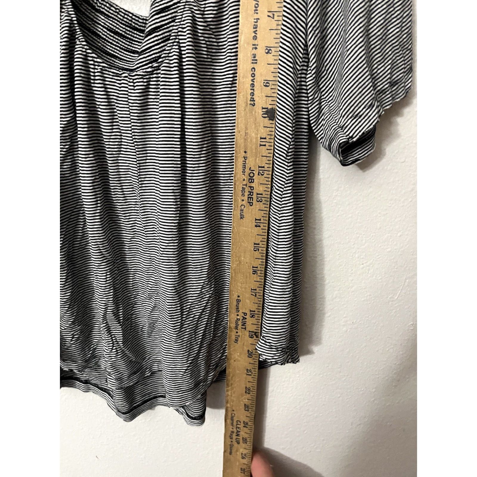 American Eagle Outfitters AMERICAN EAGLE Off the Shoulder Striped Blouse Cropped Multicolor Women’s XS Size XS / US 0-2 / IT 36-38 - 4 Thumbnail