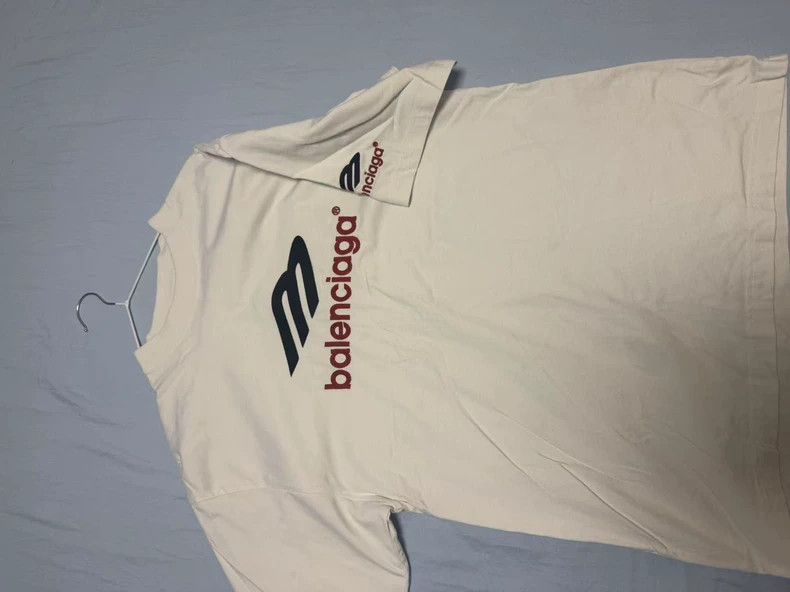Balenciaga Balenciaga 3 B Embroidered Short Sleeve T-Shirt Size US XS / EU 42 / 0 - 3 Thumbnail