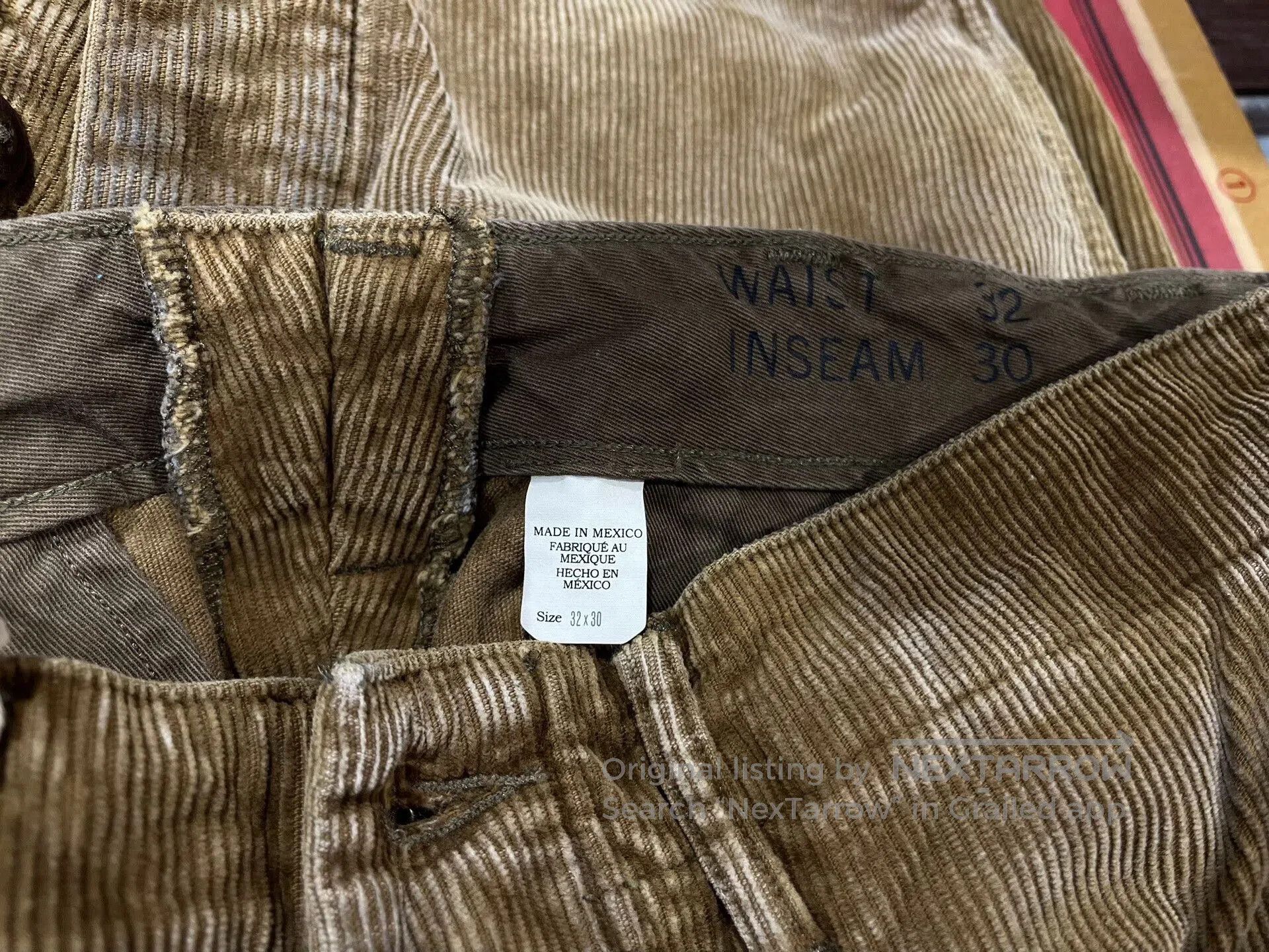 RRL Ralph Lauren Vintage Corduroy Patchwork Casual Pants. Size US 32 / EU 48 - 5 Thumbnail