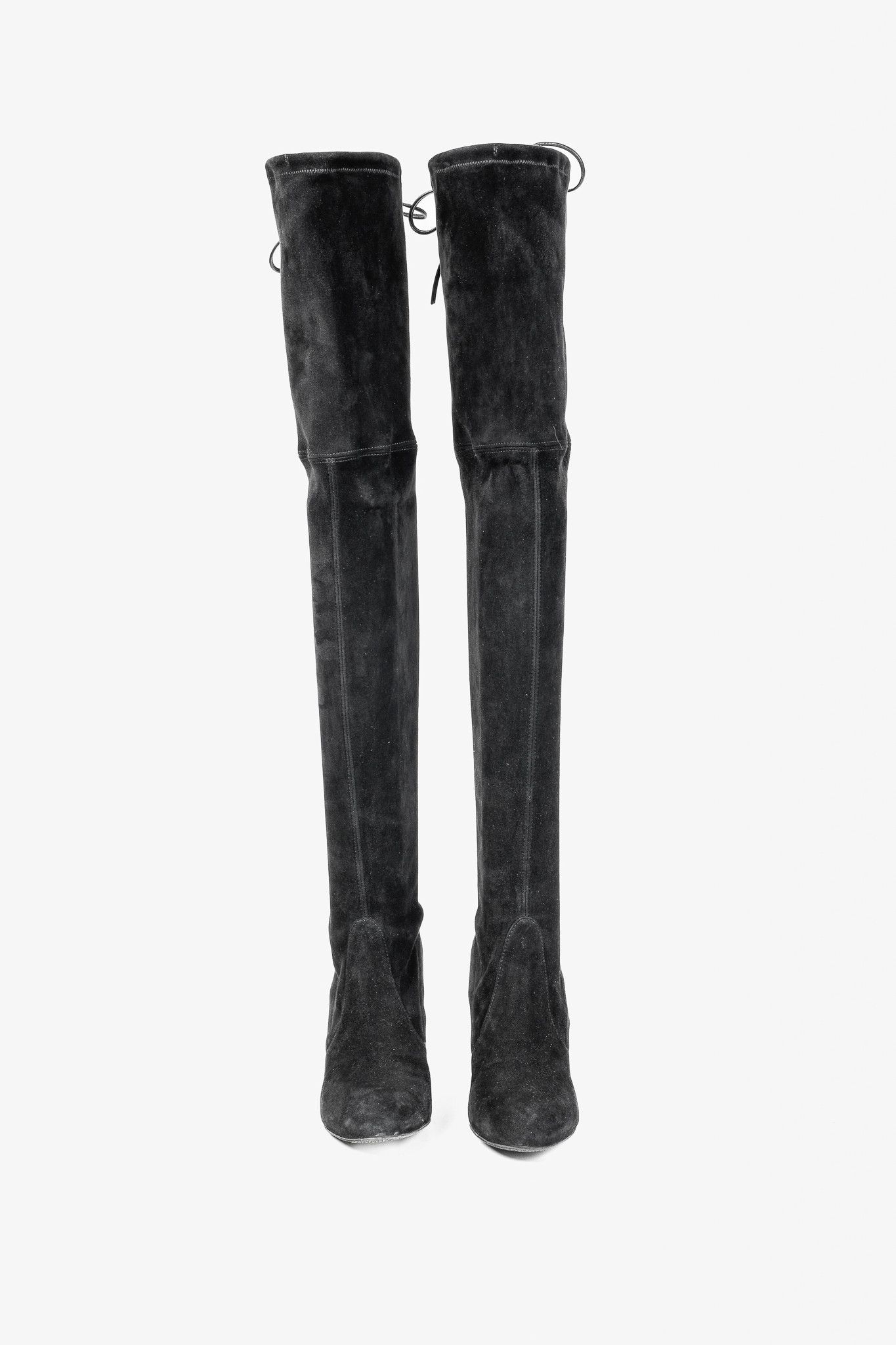 Stuart Weitzman Stuart Weitzman Highland SuedeThe-Knee Tie-Back Boots Size US 6 / IT 36 - 11 Thumbnail