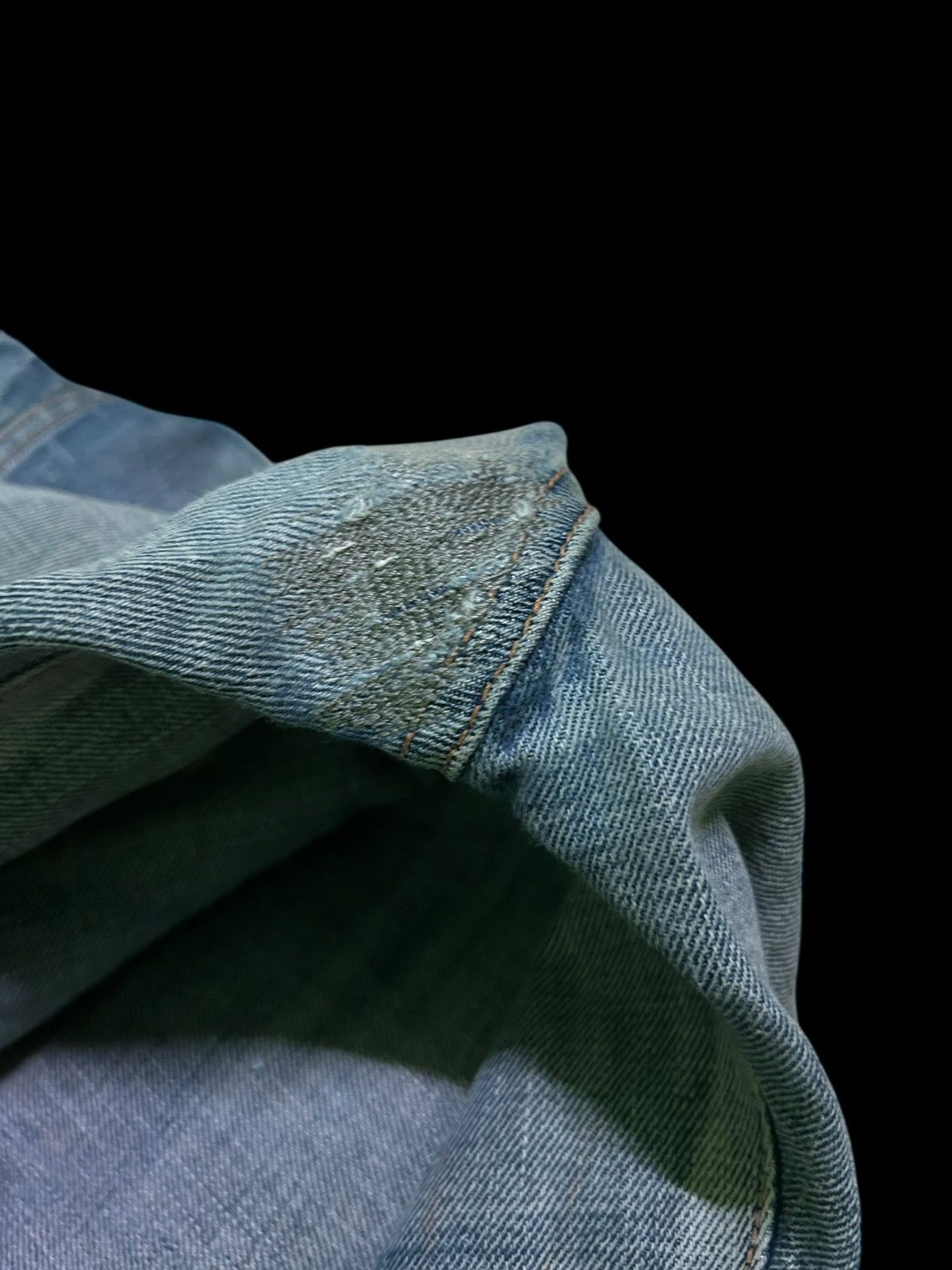 Edwin × Kapital × Vintage 🔥 VINTAGE EDWIN SELVEDGE DISTRESSED CUSTOM MADE DENIM JEANS Size US 34 / EU 50 - 17 Thumbnail