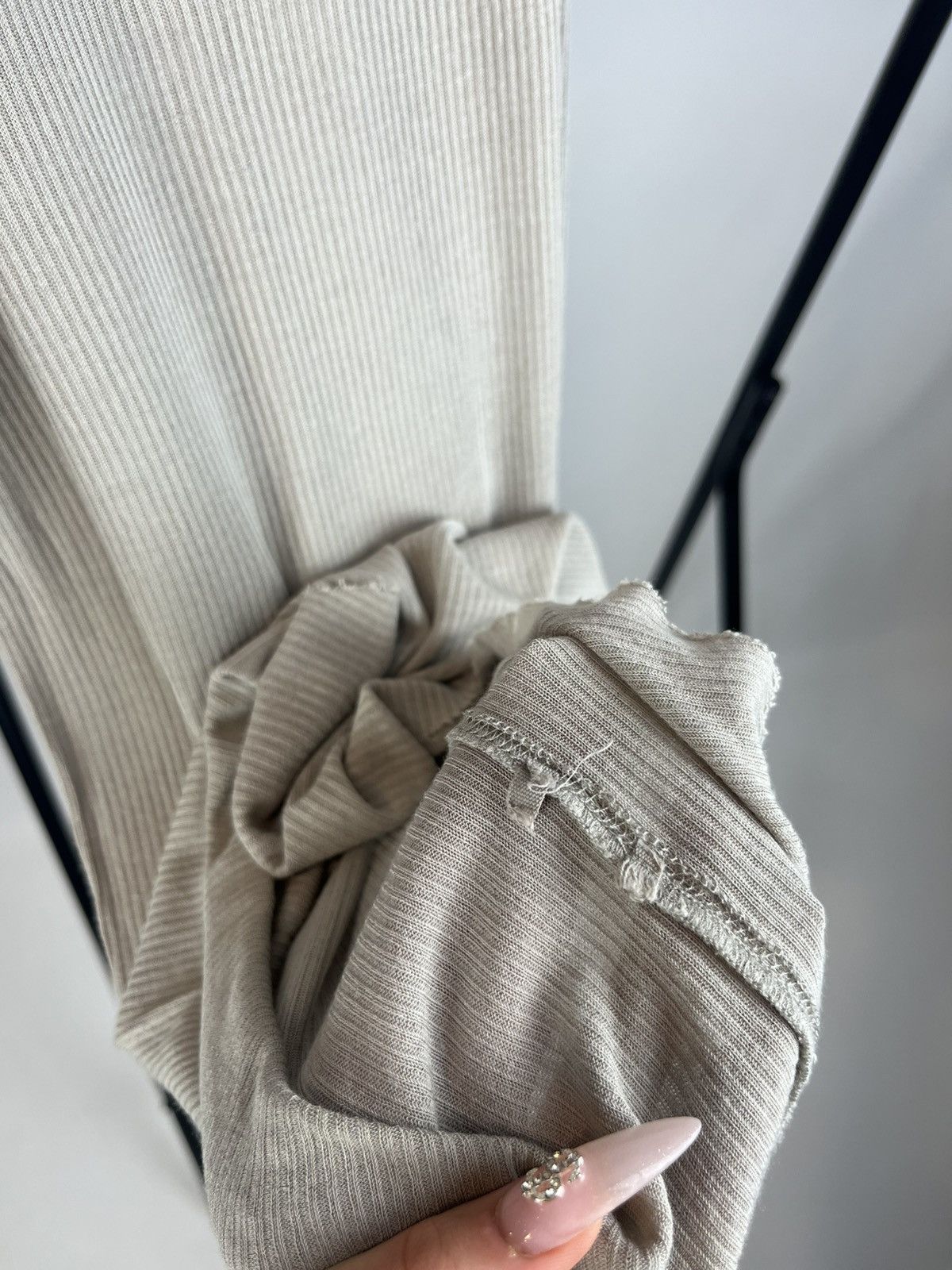 Rick Owens RICK OWENS FOREVER BASIC RIB TANK MINI RIB JERSEY Size M / US 6-8 / IT 42-44 - 3 Thumbnail