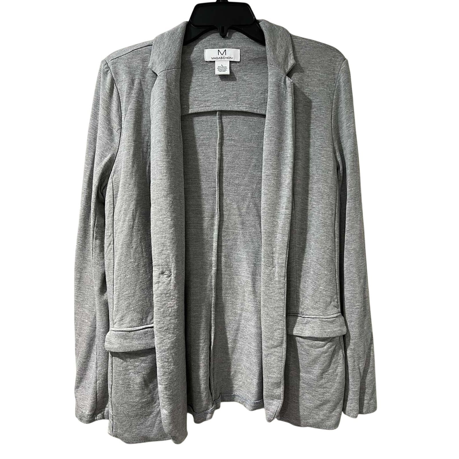 Magaschoni MAGASCHONI Blazer Jacket Dark Heather Size L A001603 Size L / US 10 / IT 46 - 3 Thumbnail