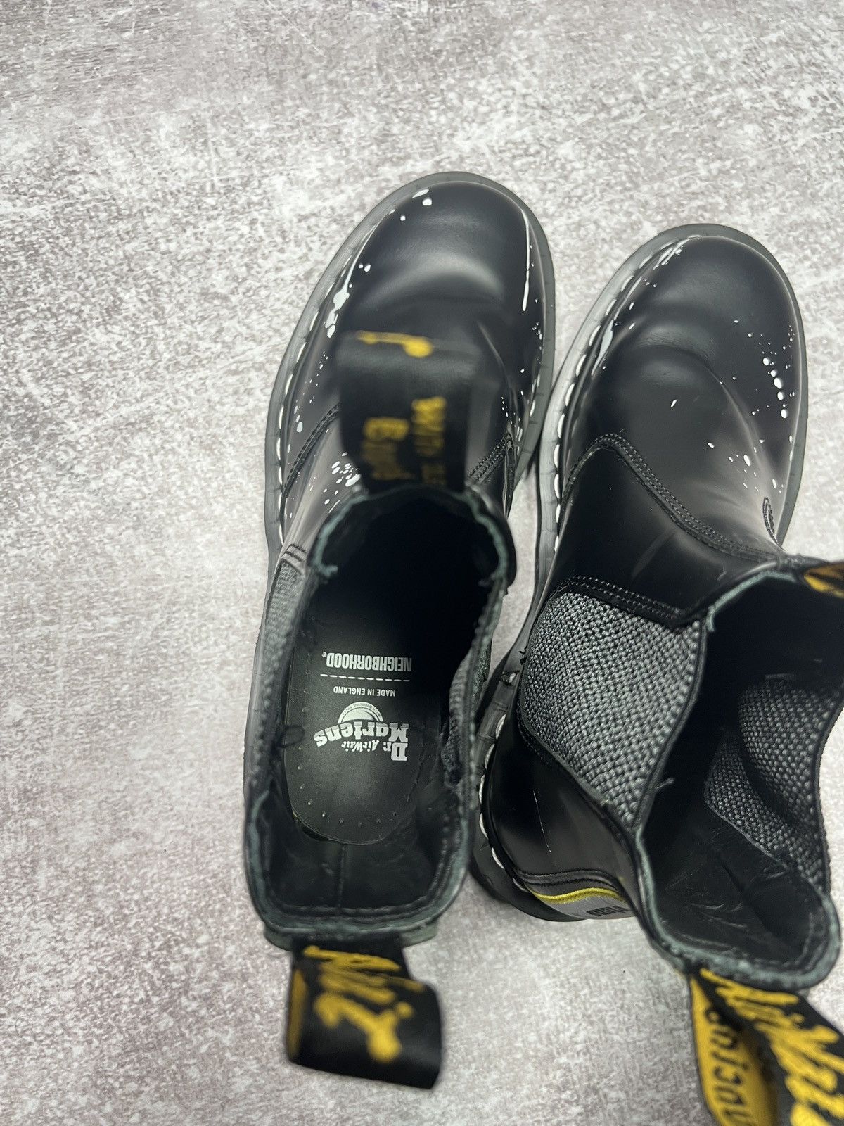 Dr. Martens × Neighborhood Dr. Martens x Neighborhood 2976 Boots Paint Splatter Black Size US 6.5 / EU 39-40 - 4 Thumbnail