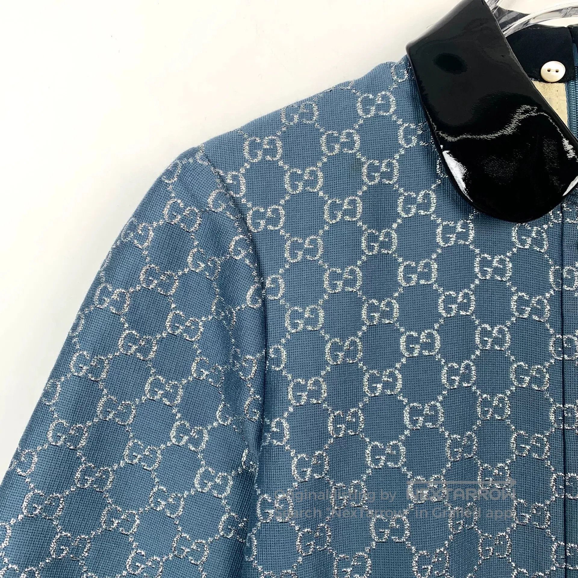 Gucci Gucci Blue Logo Print Short. Size US XS / EU 42 / 0 - 3 Thumbnail