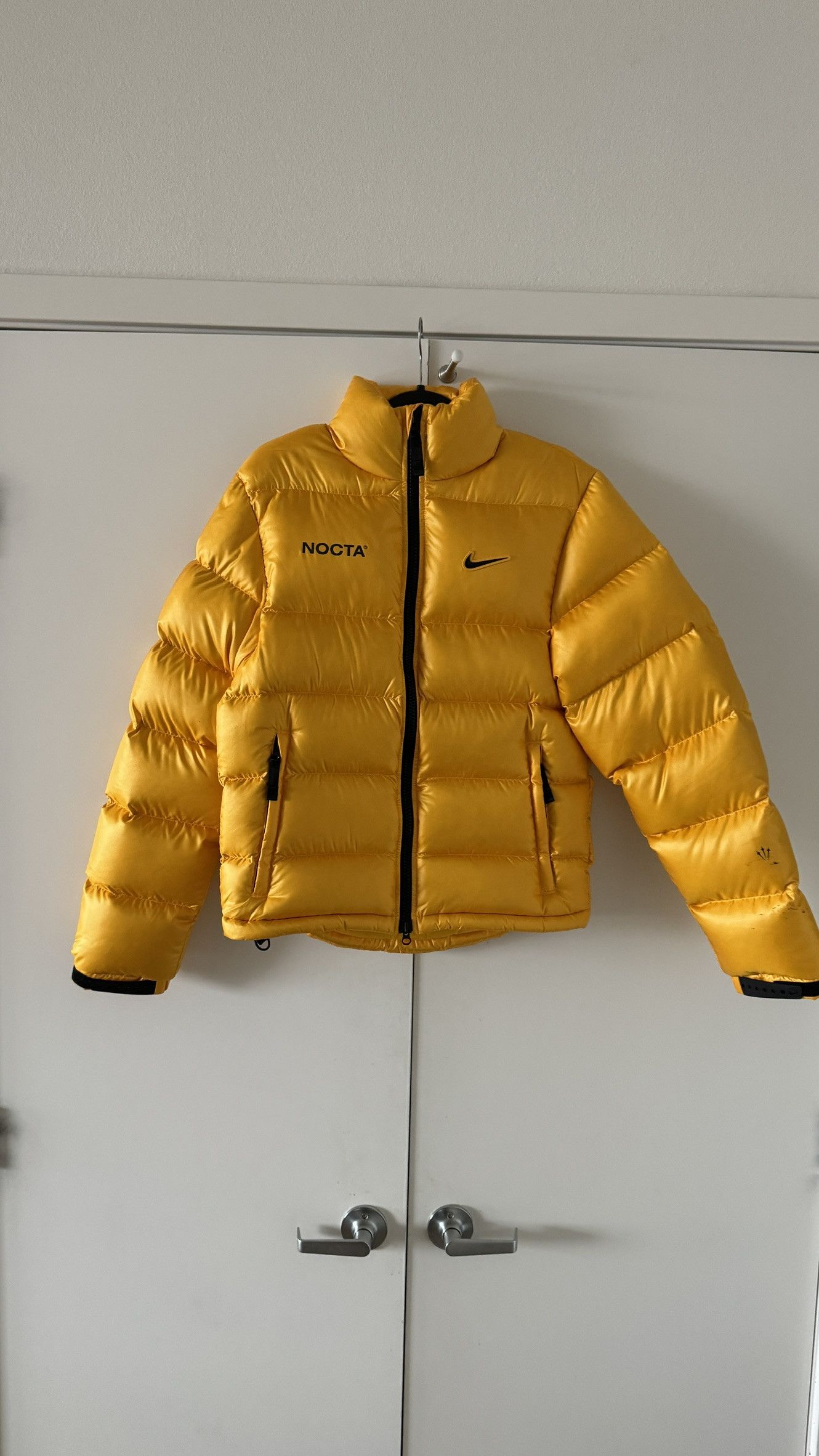 image of Nike Nocta Sunset Yellow Puffer, Men's (Size XS)