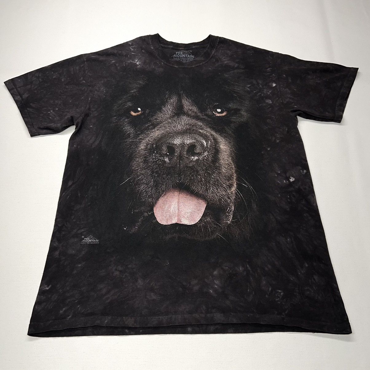 The Mountain × Vintage The Mountain Dog Tee Shirt Brown Newfoundland Lab Tie Dye Size US L / EU 52-54 / 3 - 1 Thumbnail