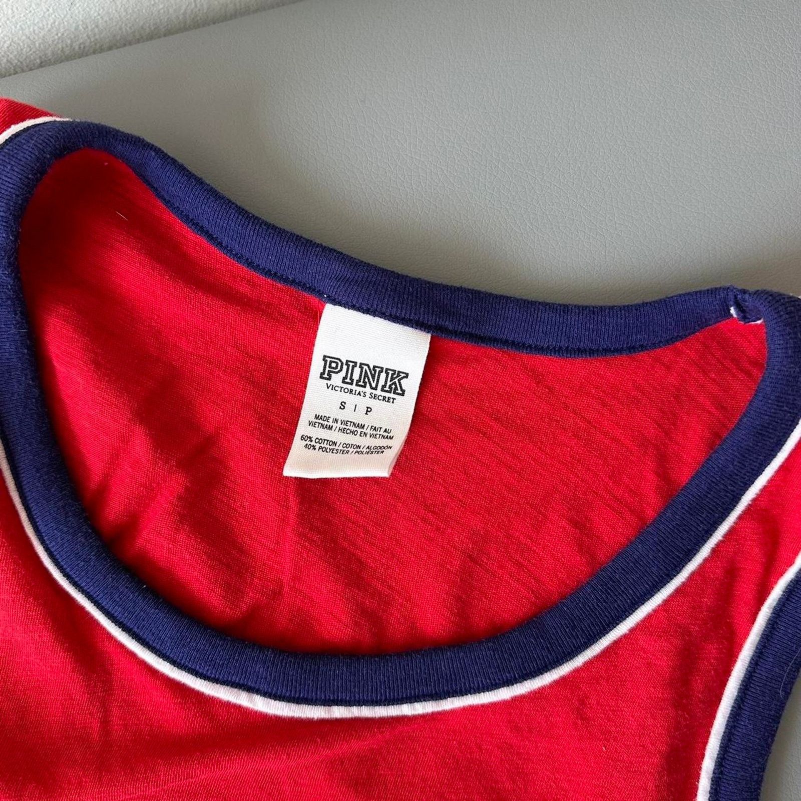 Victoria's Secret × Vintage Vintage Y2K Pink Victorias Secret America Lover USA Tank Top Size S / US 4 / IT 40 - 5 Thumbnail