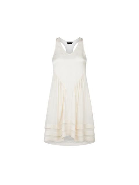 Tom Ford o1w1db10525 AB3385 Mini Dress in Ivory Size S / US 4 / IT 40 - 1 Thumbnail