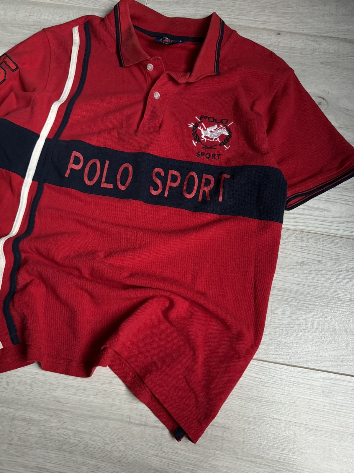 Designer × Vintage Vintage Polo Sport rugby shirt style like Polo Ralp Lauren Size US L / EU 52-54 / 3 - 2 Thumbnail