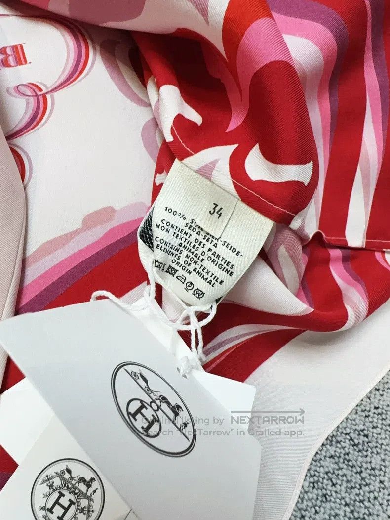 Hermes Hermes Red Gradient Striped Saddle Strap Printed Mulberry Size XXS / US 00 / IT 34 - 7 Thumbnail