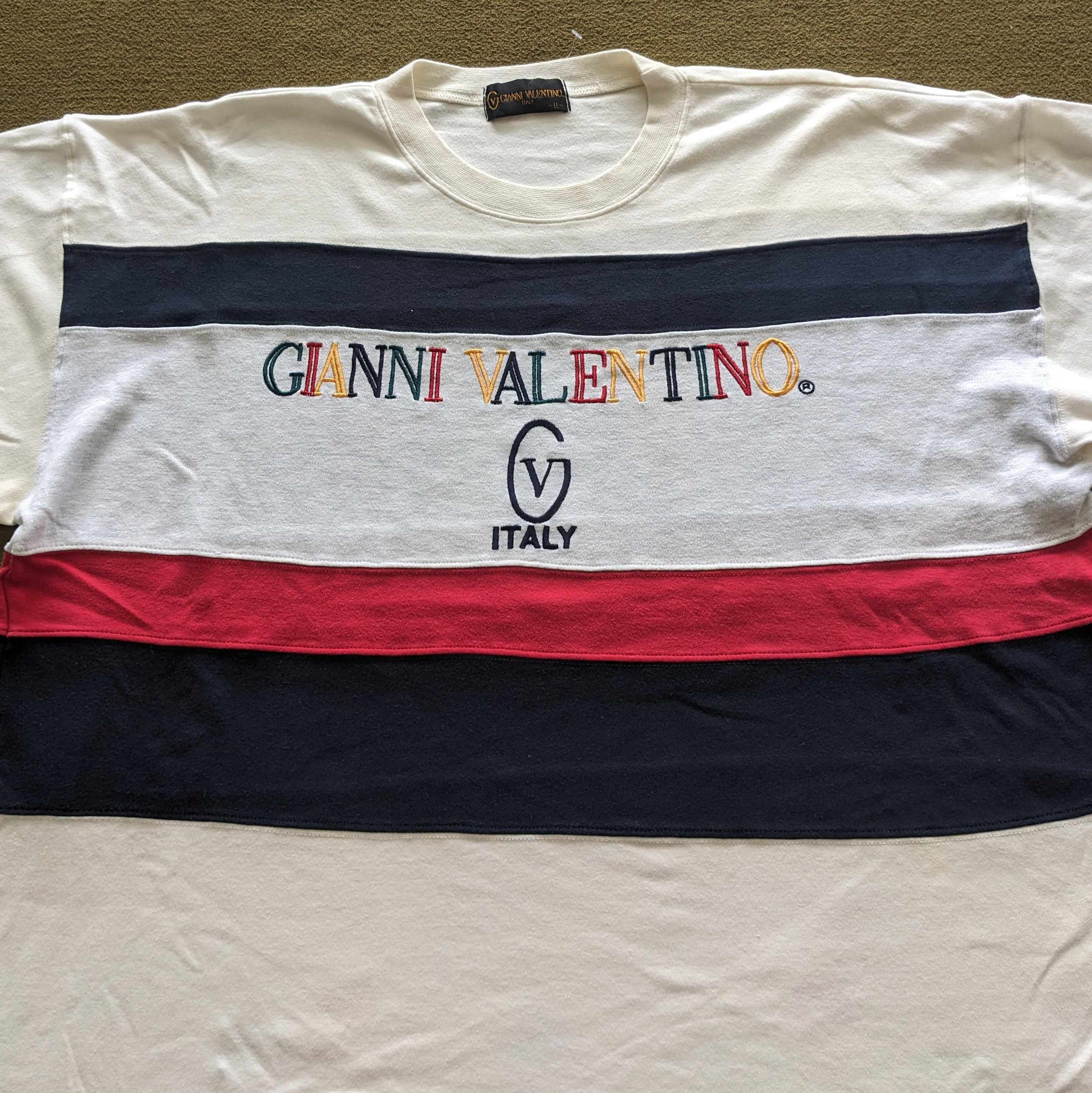 Gianni Valentino Vintage GIANNI VALENTINO Italian Fashion Brand T-shirt Size US XXL / EU 58 / 5 - 2 Thumbnail