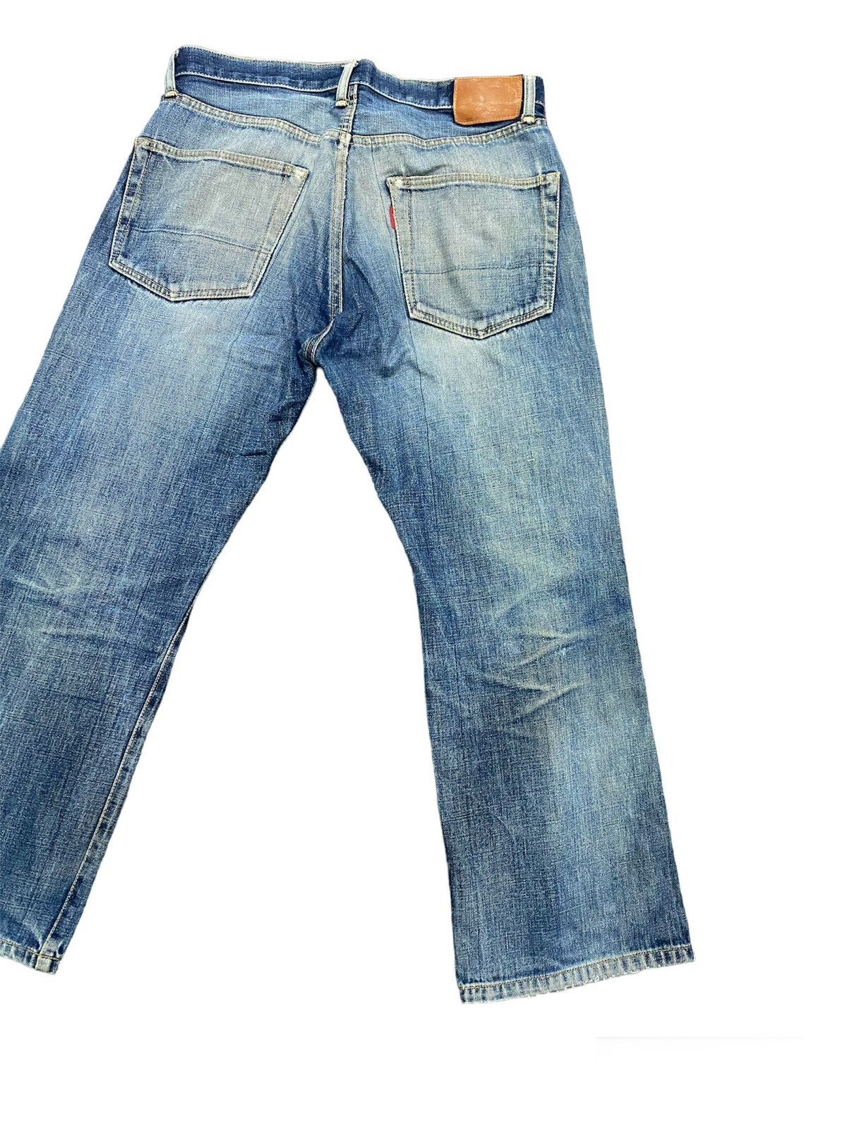 Japanese Brand SUPER DESTROYED JAPAN BRAND BUTTON FLY SELVEDGE DENIM Size US 34 / EU 50 - 6 Thumbnail