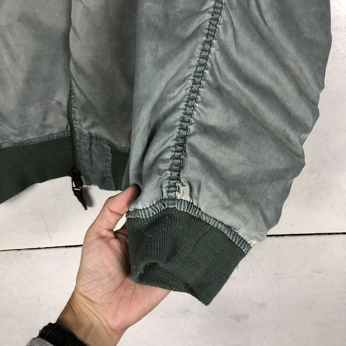 Vintage 📌VINTAGE MILITARY BOMBER FLY JACKET BUZZ RICKSON DESIGN Size US L / EU 52-54 / 3 - 16 Thumbnail