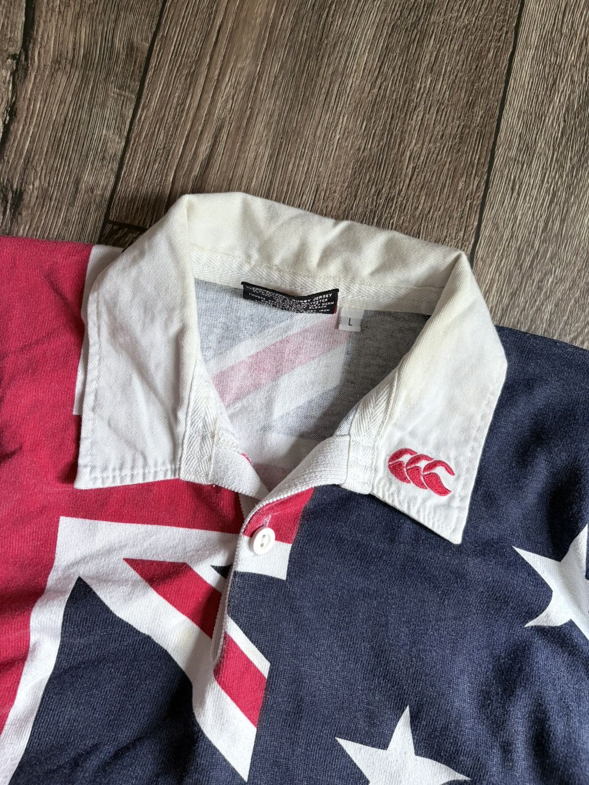 Canterbury of New Zealand Vintage 90s Canterbury Australia Flag All Over Print Jersey Size US L / EU 52-54 / 3 - 4 Thumbnail