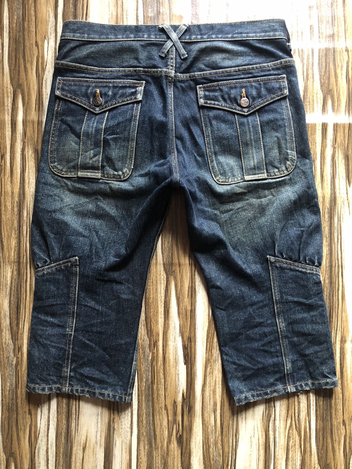 Japanese Brand Grail🔥 Y2K opium style denim capri punk seditionaries kmrii Size US 34 / EU 50 - 5 Thumbnail