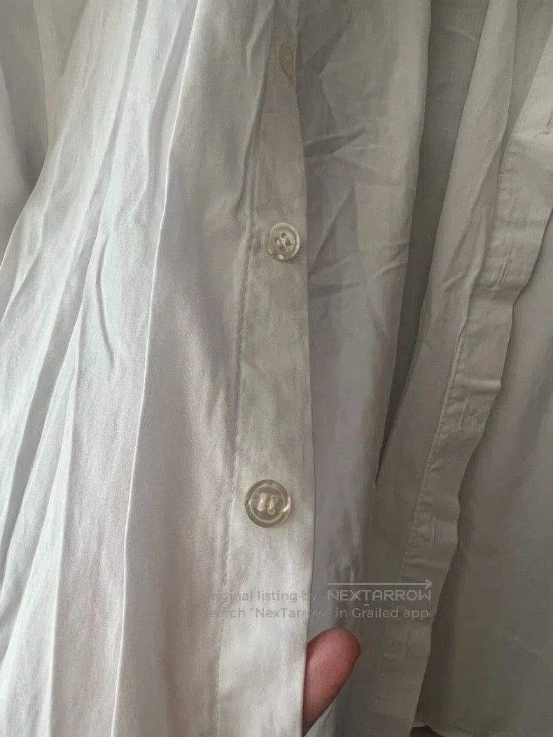 Yohji Yamamoto Yohji Yamamoto White Button-Up Shirt Size US L / EU 52-54 / 3 - 5 Thumbnail