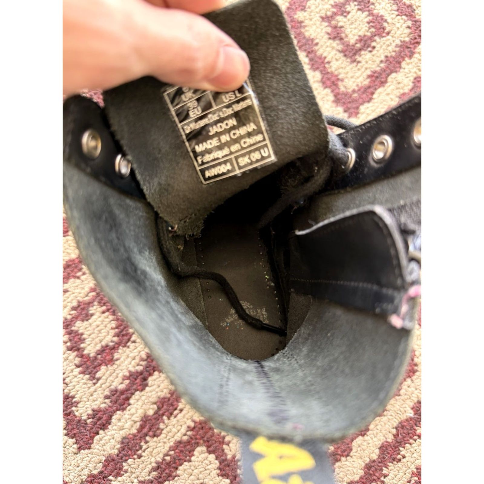 Dr. Martens Dr. Martens Sneaker High Top Leather Platform Black US 8 Men’s Leather Outsole Core Casual Size US M / EU 48-50 / 2 - 6 Thumbnail