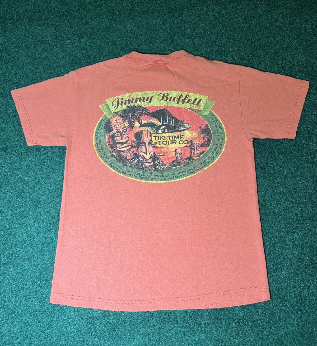 Band Tees × Vintage Vintage Jimmy Buffet Tiki Time 5’o Clock Somewhere T Shirt Size US M / EU 48-50 / 2 - 4 Thumbnail