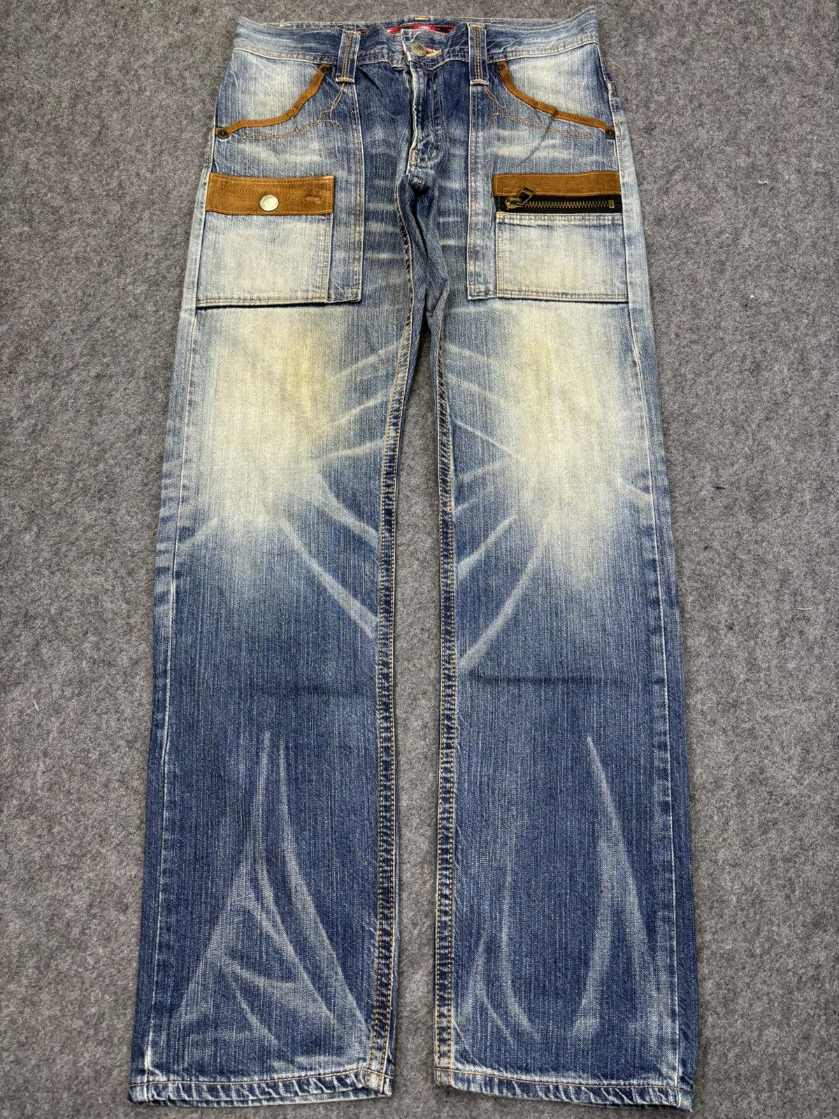 Edwin EDWIN Navajo Designer Stylish Fades Bush Pant Denim F862 Size US 33 - 19 Thumbnail