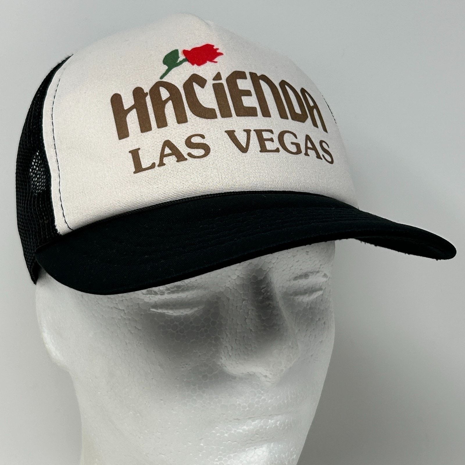 Vintage Vintage 80s Hacienda Casino Trucker Hat Cap Las Vegas Black Size ONE SIZE - 9 Thumbnail