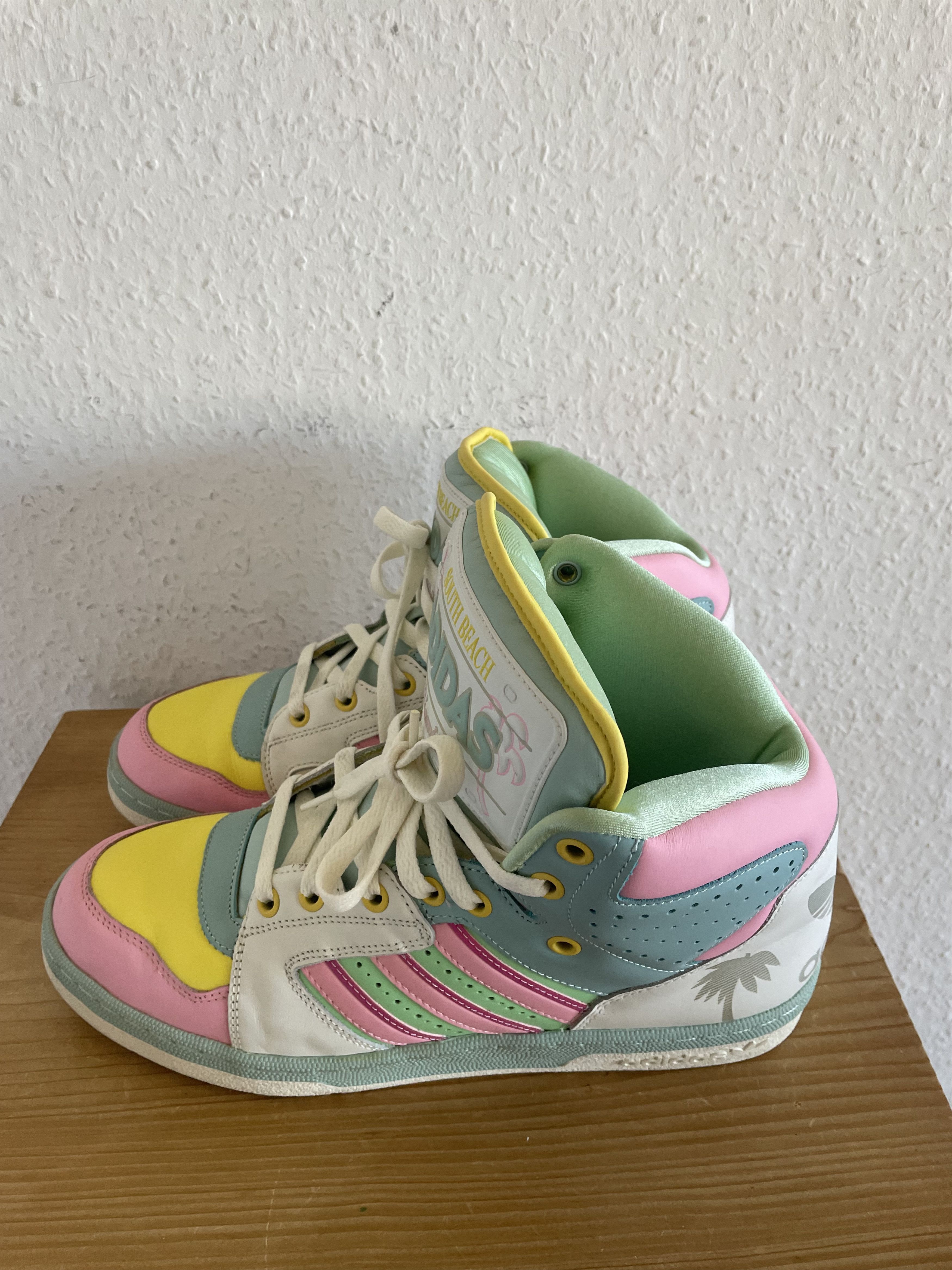 Adidas × Jeremy Scott JS License Plate Miami Sneakers Size US 10.5 / EU 43-44 - 2 Thumbnail