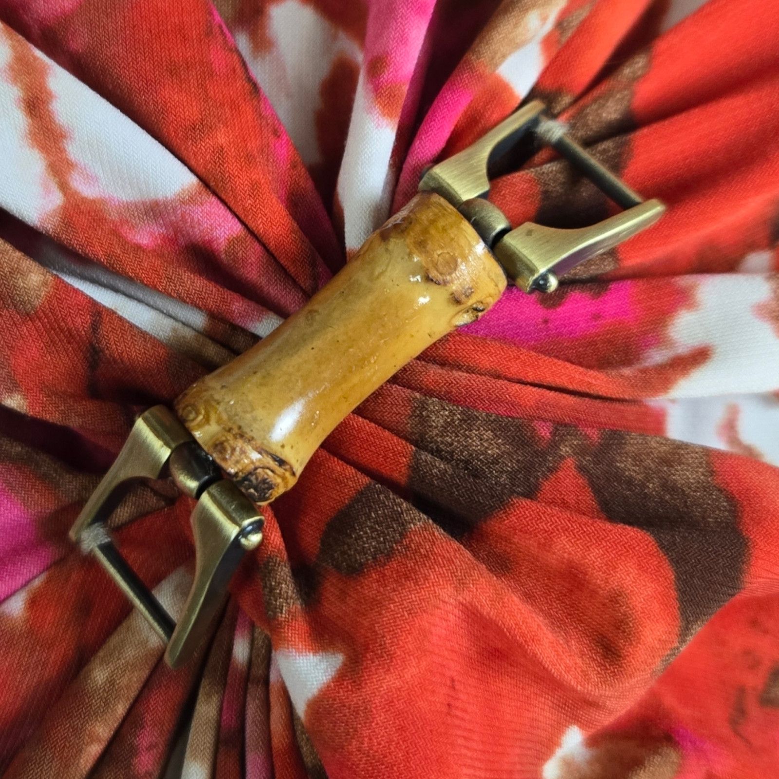 Anne Klein Anne Klein Red Pink Tie Dye Bodycon Dress Size 6 Size M / US 6-8 / IT 42-44 - 5 Thumbnail