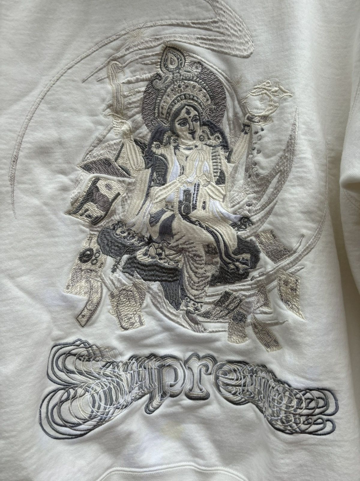 Supreme Supreme FW 22 Lakshmi Hoodie White Size US L / EU 52-54 / 3 - 7 Thumbnail