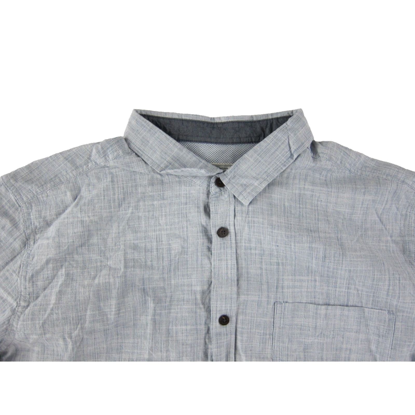 Vintage VINTAGE Mountain Warehouse Cotton Blue Button Down Long Sleeve Classic Fit Shirt Men 3XL Size US XXL / EU 58 / 5 - 4 Thumbnail