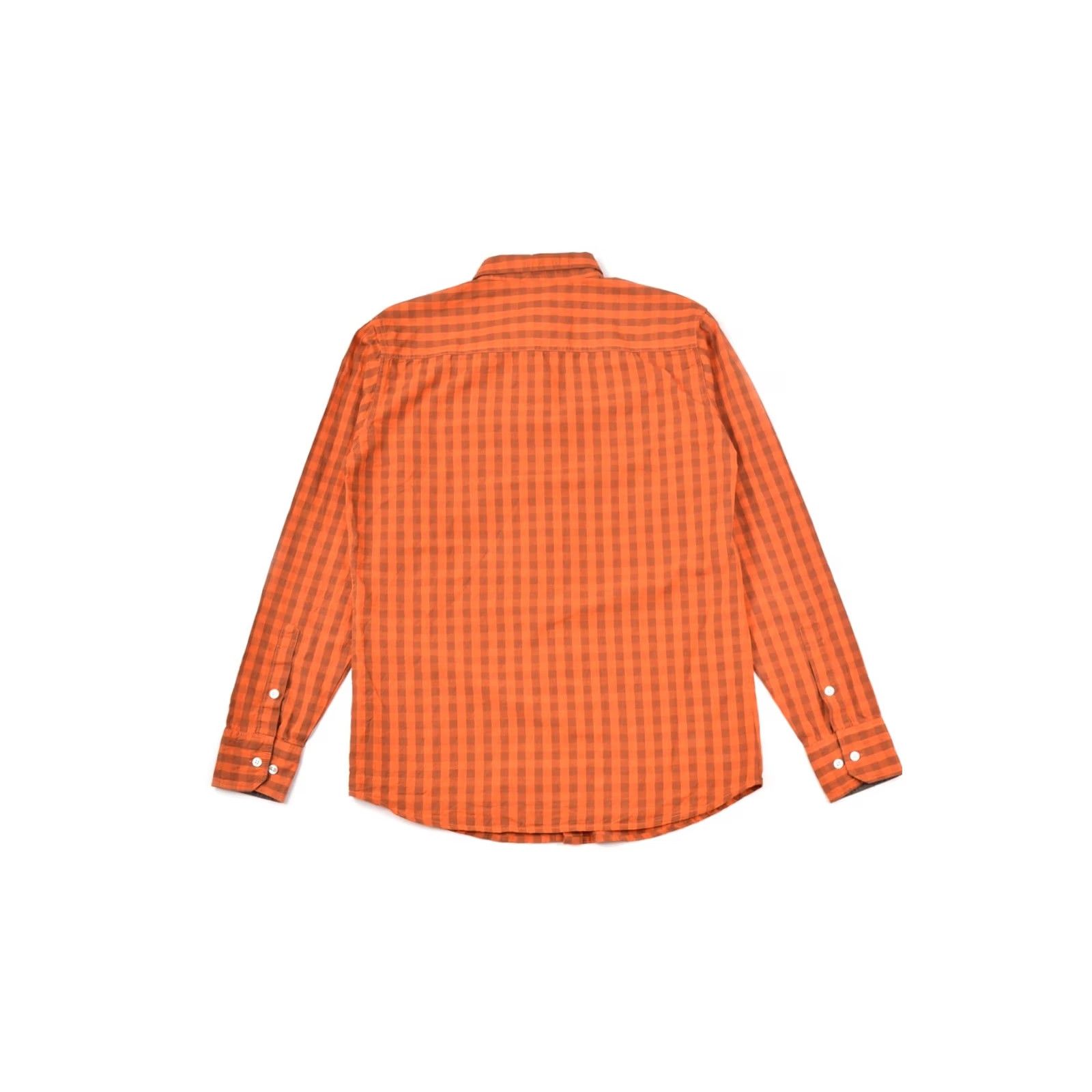 Vintage KTM Bike Industries Factory Team Orange Check Button Shirt Racing Size S Mens Size US S / EU 44-46 / 1 - 6 Thumbnail