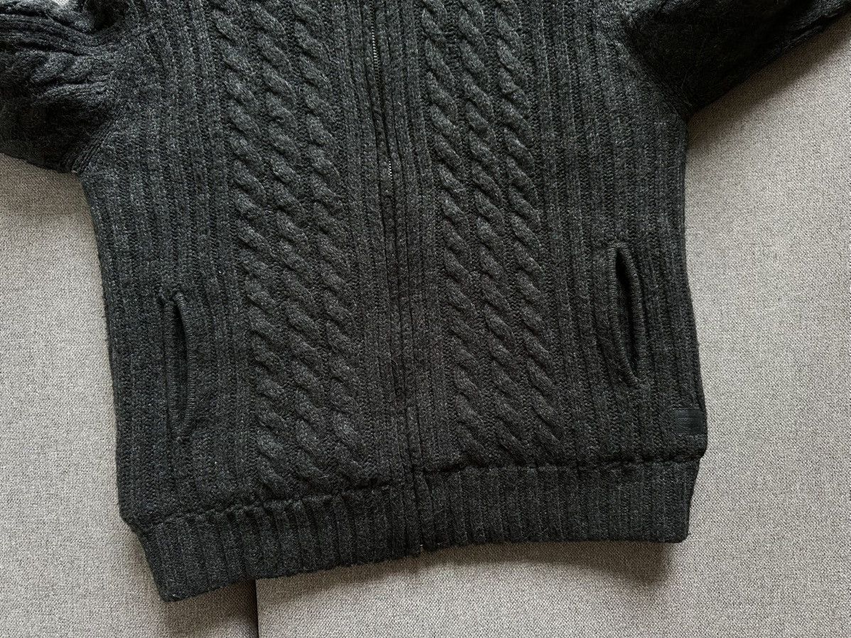 Schott Schott NYC wool/fleece heavy knitted zip hoodie/jacket Size US XL / EU 56 / 4 - 3 Thumbnail