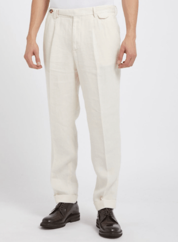 Brunello Cucinelli Dyed Pants in Open White Size US 34 / EU 50 - 1 Preview