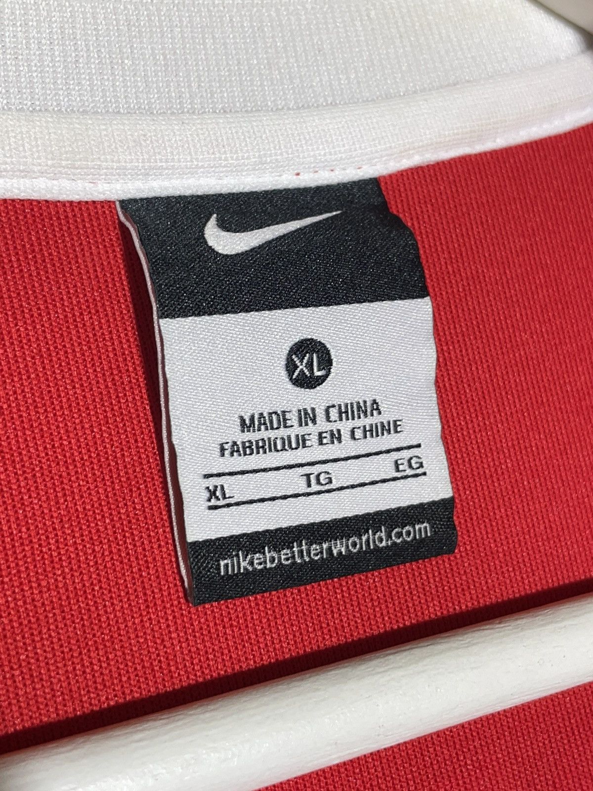 Nike Nike Team England World Cup 2014 Red Full Zip Track Top Size US XL / EU 56 / 4 - 11 Thumbnail