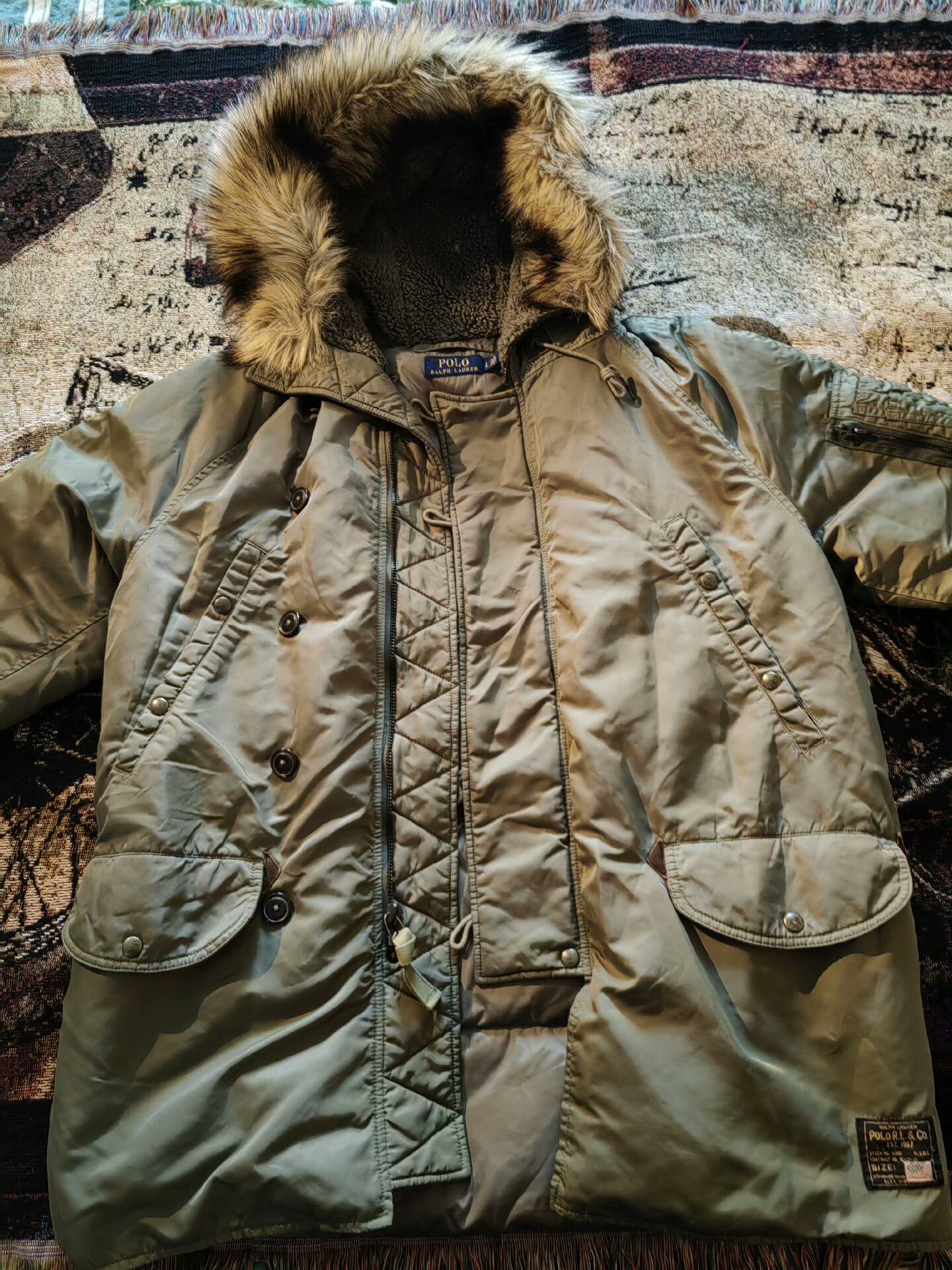 RRL Ralph Lauren RRL N3B Mid-Length Down Jacket Size US L / EU 52-54 / 3 - 1 Thumbnail