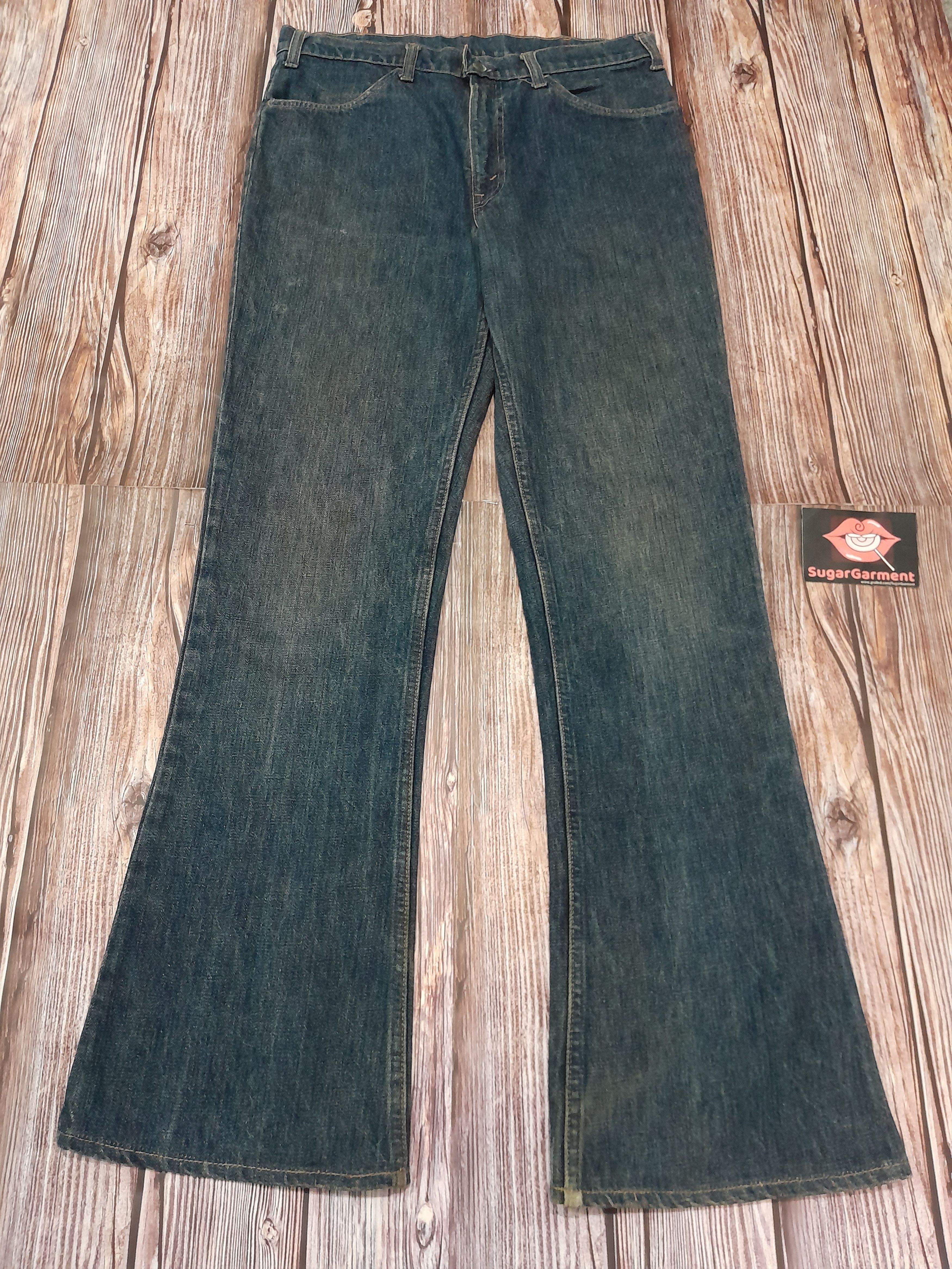 Levi's Levis 646 Bell Bottom Flare TALON Jeans Orange Tab Size US 33 - 1 Thumbnail