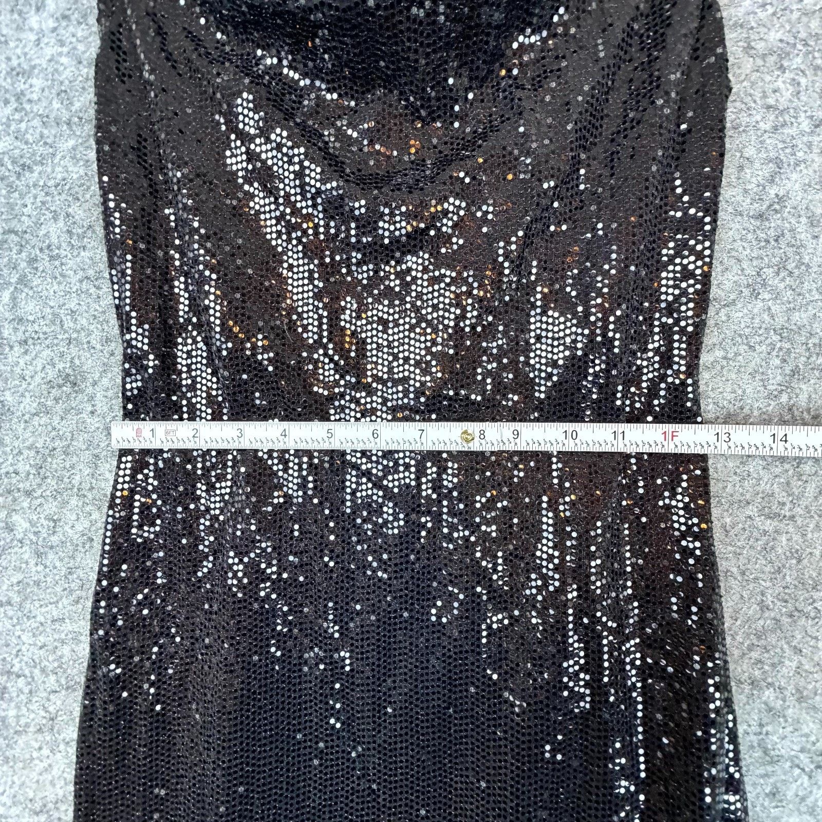 Bebe Bebe Bling Dress Small Black Sequin Sparkle NYE HOCO Glam Size S / US 4 / IT 40 - 4 Thumbnail