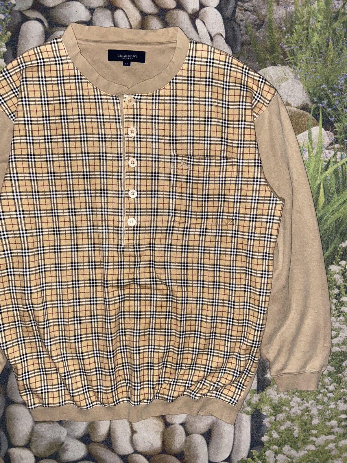 Burberry BURBERRY NOVA CHECK SWEATSHIRT Size US M / EU 48-50 / 2 - 2 Thumbnail