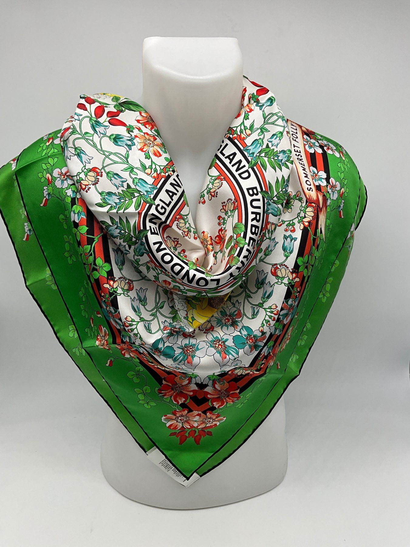 image of Burberry New Silk Scarf, Women's