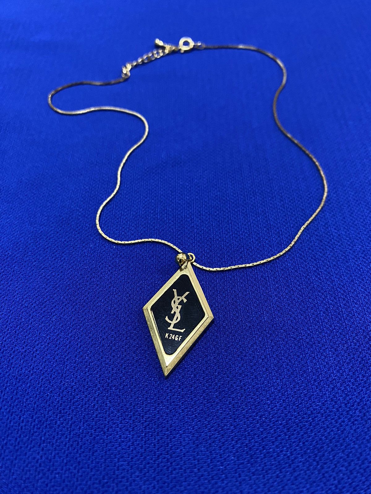 Yves Saint Laurent Vintage YSL necklace 24KGF Golden necklaces Size ONE SIZE - 1 Thumbnail