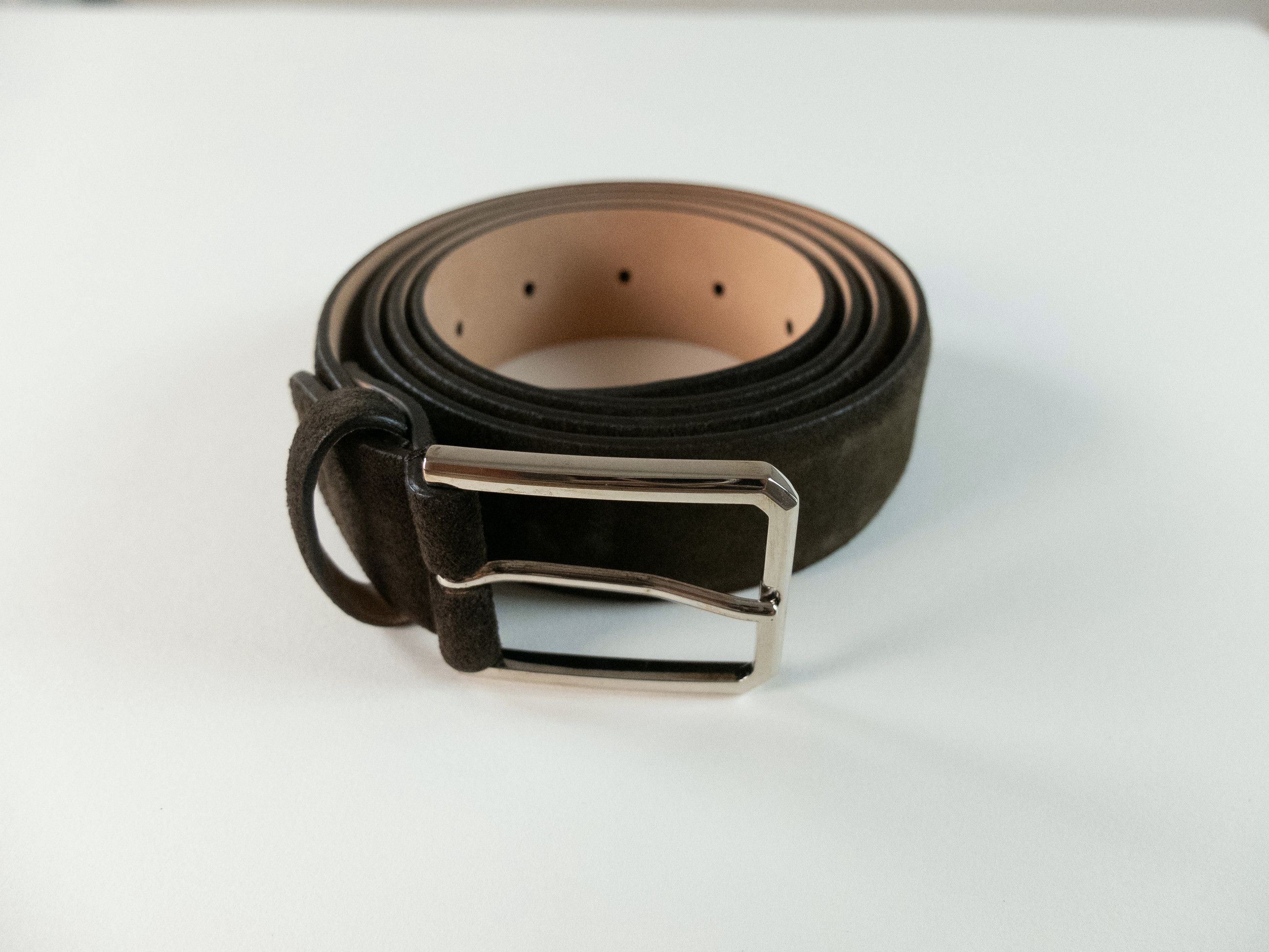 Santoni SANTONI brown suede belt Size 110 (fits size 42 waist best) Size 42 - 1 Thumbnail